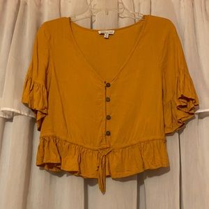 Mustard boho top